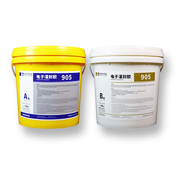 Two-part additive potting silicone rubber